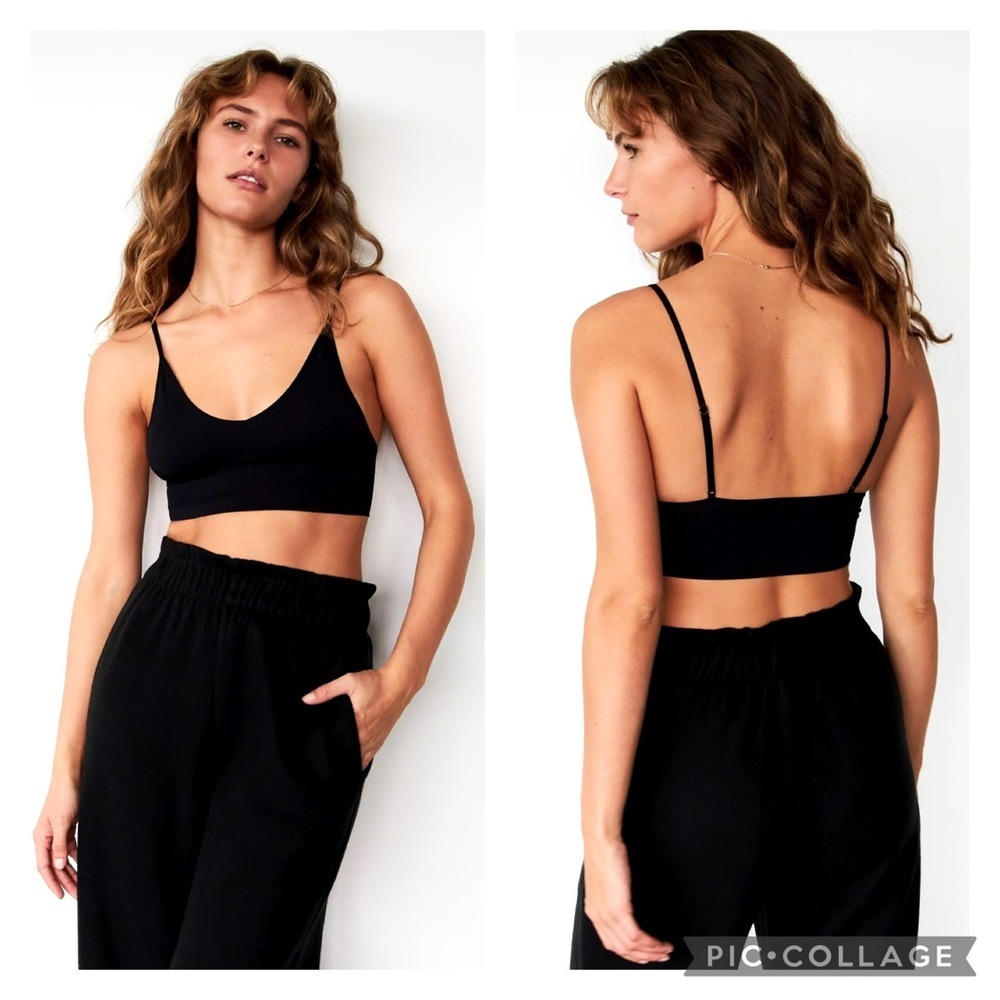 NEW ARITZIA SUNDAY BEST Toni seamless black bra small - Picture 1 of 11